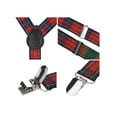 thumbnail image 4 of INSPIRE CHIC Unisex Elastic Y Shape Adjustable Printed Suspenders Red 79 x 2.5cm/31 1/8 x 1 inches, 4 of 5