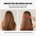 thumbnail image 4 of Red Christmas Deer and Tree Pattern Hair Brush,Girls Detangling Hair Brush,Glide Through Tangles with Ease for Wet & Dry Hair,8.8"X2.8", 4 of 7