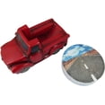 thumbnail image 5 of DWK Vintage Red Pickup Truck Coaster Holder with Decorative Drink Coasters ( 5 Piece Set) - 6", 5 of 6