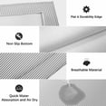thumbnail image 6 of Gray Striped Outdoor Rug for Patio/Deck/Porch, Non-Slip Large Area Rug 4 x 6 Ft, Modern Minimalist Vertical Stripes Lines Indoor Outdoor Rugs Washable Area Rugs, Reversible Camping Rug Carpet Runner, 6 of 8