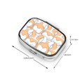 thumbnail image 3 of Portable Metal Square Pill Box 2-Compartment Mini Pocket Pill Case for Travel Purse, Funny Dogs Welsh Corgi, 3 of 5