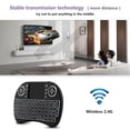 thumbnail image 4 of Mini Clavier Sans Fil Rechargeable Clavier Bluetooth Pavé Tactile Air Mouse Clavier Rétroéclairé RVB Télécommande pour Boîtier Android TV (7 Couleurs Rétroéclairage), 4 of 7