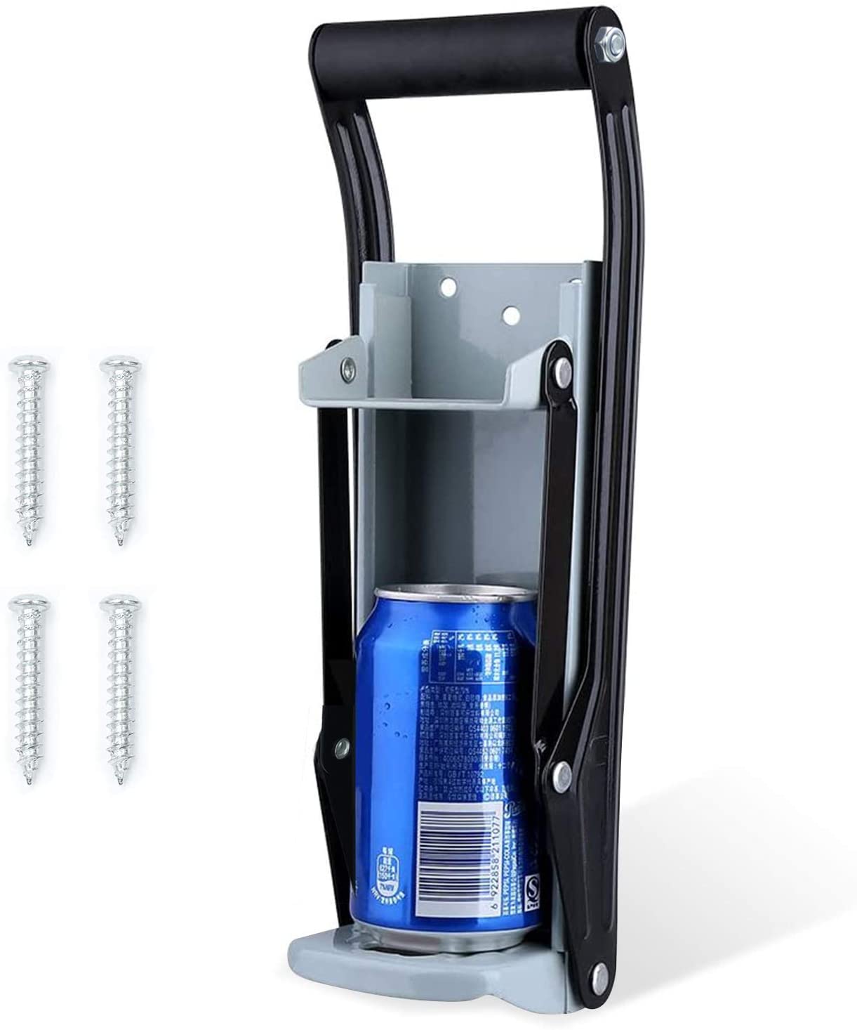 BaiQiuS Metal Can Crusher 16oz/12oz,Heavy Duty Can Crusher Wall Mounted