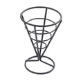 thumbnail image 2 of Soporte de alambre metálico para papas fritas, reutilizable, para conos Negro, 2 of 9