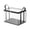 Black-1, variant on 1/2Pcs 12.6x9.4x9.8 Inch Clear Book Storage Bin Waterproof Plastic Book Bin with Carrying Handles,Portable Book Display Case & Closet Organizer,Stackable Zippered Bin with Lids for Moving,Storage