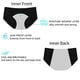 thumbnail image 4 of Gibobby Ropa Interior para Mujer Bragas talle a fugas, ropa interior para mujer, bragas menstruales algodón a fugas para la noche（Morado， 3XL), 4 of 5
