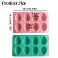 thumbnail image 3 of Silicone Easter Egg Baking Mold, 8 Cavity Non-Stick Egg-Shaped Pan, Cake Chocolate Mold, Freezing Tray, Homemade Baking Tools, DIY Cake Supplies for Baking, Freezing, Chocolate Making, 3 of 6