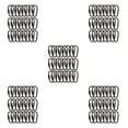 thumbnail image 2 of Bewildely 24 Piezas D Anillo Mosquetón de Bloqueo Llavero Mini Ganchos Mosquetones Clips Llavero Suministros Viajar Negro Type2 NO2, 2 of 6