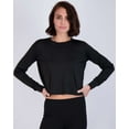 thumbnail image 4 of Real Essentials 5 Pack: Women's Dry Fit Crop Top - Long Sleeve Crew Neck Stretch Athletic Tee (Available in Plus Size), 4 of 7