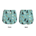 thumbnail image 3 of Balery Cute Dog Pantalones cortos deportivos para mujer con forro y dos bolsillos, elásticos, para entrenamiento, gimnasio, yoga-Large, 3 of 7