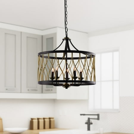 

LAZZUR Selune 5 Light 21 in. Matte Oil Rubbed Bronze Pendant