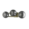 thumbnail image 3 of Lunette 3-Light Aged Brass Sconce, 3 of 5