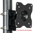 VideoSecu Pole Mount Clamp Wall Shelf for Small TV Monitor Wall Mount