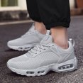 thumbnail image 6 of Men's Breathable Mesh Air Cushion Running Shoes, Lightweight Lace-Up Athletic Sneakers, Shock Absorbing Comfortable Footwear for Gym, Walking, and Daily Activities, 6 of 10