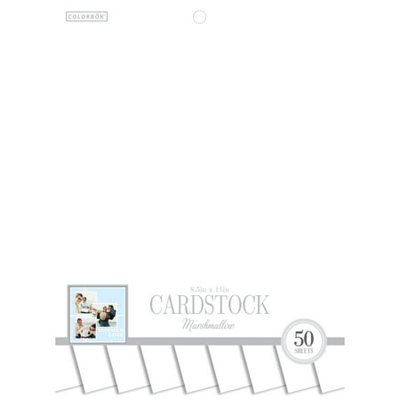 Colorbok 8.5" Smith Cardstock Pad, Marshmallow