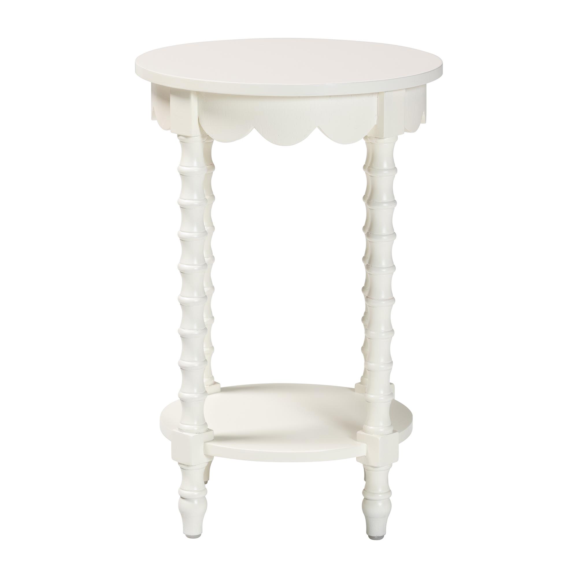 bali & pari Sally Mid-Century Nightstand, White