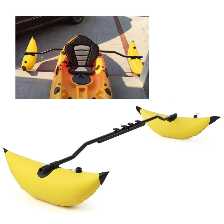Lixada Kayak PVC Inflatable Outrigger Float with Sidekick Arms Rod Kayak  Boat Fishing Standing Float Stabilizer System Kit 