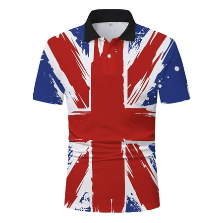

koaiezne Men Casual Summer Short Sleeve Turndown Neck Shirt Printed Tee Shirt Top Blouse Long Sleeve Top Men Stretchy Scrub Top