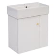 thumbnail image 5 of 21.6" White Ceramic Bathroom Sink | Stain-Resistant and Long-Lasting | Natural and Heat-Resistant | Enhance Bathroom's Beauty, 5 of 5