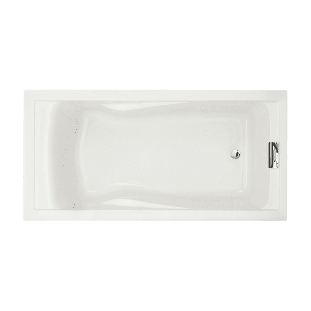 American Standard Evolution 72 in x 36 in Deep Soak Bathtub in White