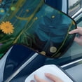 thumbnail image 4 of Xoenoiee Cat Daisy Flower Print Car Windshield Snow Cover for Ice and Snow, Front Window UV Sunshade Protection Cover for Most Vehicles SUV Van, 4 of 7