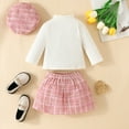 Qiyuancai Fall Outfits for Toddler Baby Girl Ribbed Long Sleeve Top