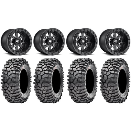 Fuel Maverick Bdlk 15 (5+2) Wheels 35 Roxxzilla Tires Kawasaki Mule Pro FXT