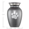 thumbnail image 4 of Reminded Pet Cremation Urns for Dog and Cat Ashes, Brass Memorial Paw Print Urn - Extra Small Keepsake Gray, 4 of 7
