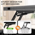 thumbnail image 4 of Vividwood Lift Top Coffee Table with Storage and Sliding Door, 4 in 1 Multi-Function Convertible Tea Table with Hidden Compartment, Farmhouse Center Tables with Wood Lift Tabletop for Living Room, 4 of 9
