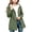 Army Green, variant on Rain Jackets For Girls Waterproof Outdoor Casual Windbreaker Hooded Long Sleeve Zip Up Button Down Coat With Pockets (15 Years, Khaki)