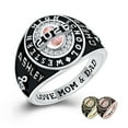 thumbnail image 2 of Mementos PJM Custom Class Rings for Women High School College-Privilege-Sterling Silver/Platinum, 2 of 6