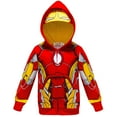 thumbnail image 3 of Abrigos con capucha de Los Vengadores de Marvel para niños, chaqueta con capucha de Iron Man y Spiderman, ropa de abrigo cálida para niños, primavera y otoño, 3 of 5