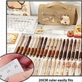 thumbnail image 4 of ZheElen Kids Favorite Capybara Stationery Set more, making With Ballpoint Pen And Squeeze Toy Capybara Pencil Case, 4 of 6