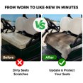 thumbnail image 4 of Golf Cart Seat Covers for 2 Seater, Brown Soft Microfiber Cart Seat Towel Blanket, Modern Ombre Oil Painting Art Abstract Absorbent Breathable Non Slip Bench Seats Protector for Golf Course 51"x31", 4 of 9