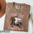 thumbnail image 3 of Long Live Cowghouls T-Shirt – Funny Halloween Western Ghost Riding Horse Tee for Women & Girls, 3 of 6