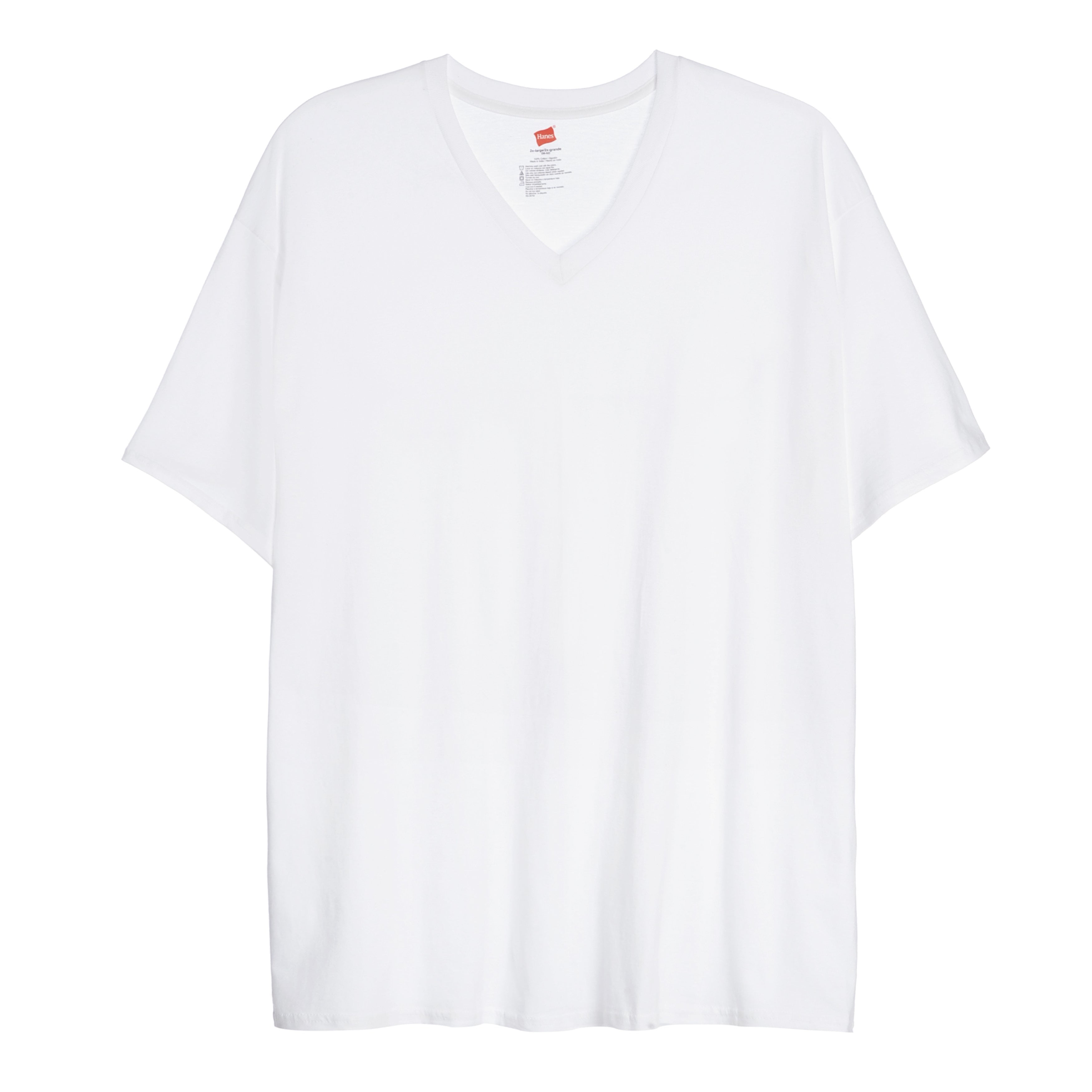 Hanes - Hanes Men's Ultimate Big and Tall V-Neck T-Shirt (Pack of 3 ...