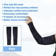 thumbnail image 5 of 1 par de mangas de compresión de codo de brazo de protección solar de camuflaje, manga de brazo de enfriamiento para deportes de béisbol, fútbol, baloncesto, negro azul, tamaño XL, 5 of 7
