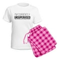 thumbnail image 5 of CafePress - Currently Unsupervised Women's Light Pajamas - Women's Short Sleeve Print T-Shirt and Pants Light Cotton Pajama Set, 5 of 7