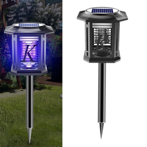 Lámpara para Matar s de con Luz LED para Jardín Al Aire Libre, Alimentada Por Energía Solar, para Interiores Y Exteriores, Rejilla Re B Macarena Lámparas asesinas de mosquitos