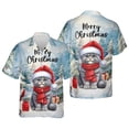 thumbnail image 3 of Merry Christmas Scottish Fold Enjoys Catmas Winter Xmas Holiday Hawaiian Shirt Breathable Summer Unisex Merch Cat Lover Kitten Owner Gifts - 02022, 3 of 6