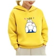 thumbnail image 2 of GERsome Toddler Boys Girls Sweatshirt Long Sleeve Hooded Unisex Kids Pullover Fall Casual Tops Hoodie Cute Cartoon Graphic Size 4-5 Years, 2 of 7