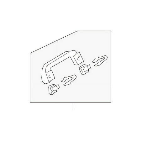 Genuine OE Honda Grip Handle - 83240-T5A-A01ZH Fits select: 2017-2021 HONDA CR-V