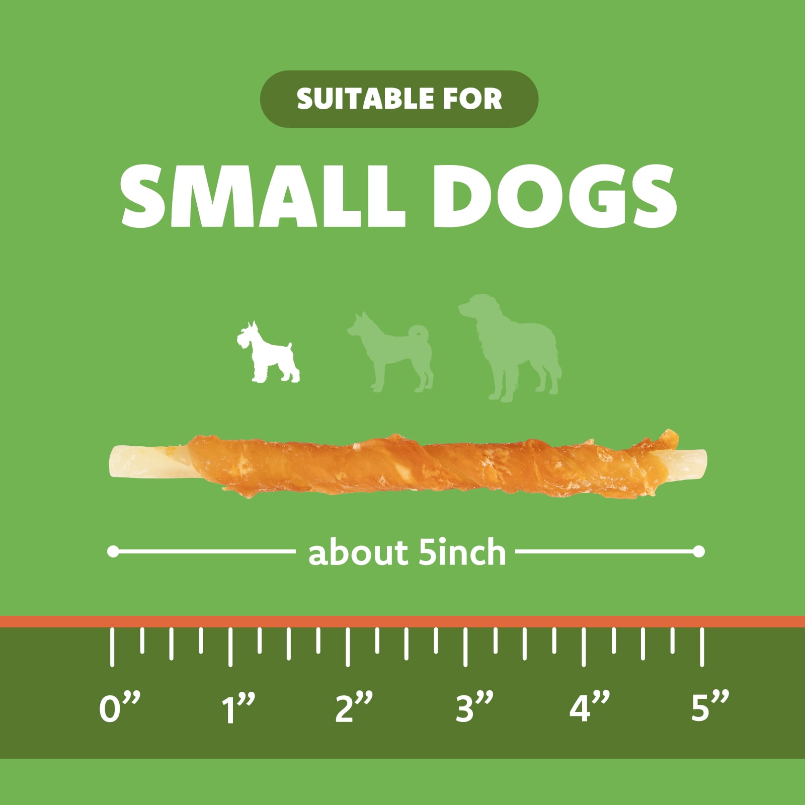 (2 pack) MON2SUN Chicken Wrapped Cod Sticks Small Dog Treats, 13 oz (36 Count)