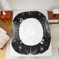thumbnail image 5 of Homewish Boho Sun Moon Bed Sheets,Bohemain Tribal King Sheets,White Black Sheet Set For Kids,Ultra Soft Home Decor,4 Pieces, 5 of 7