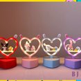 thumbnail image 2 of Sanrio dream heart Atmósfera Luz Mymelody Kuromi Mini Lámpara De Escritorio Decorativa Estudiante Lectura Kawaii Anime Niña Juguete Gao Jinjia unisex, 2 of 2