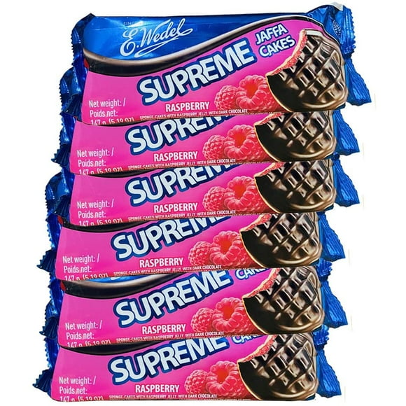 Wedel Supreme Jaffa Raspberry 147g Pack of 6