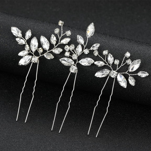 Elegant Hair Pins for Bridal and Western Couture Statement Barrettes for Weddings and Photoshoots,2.36×2.52inch,White