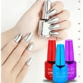 thumbnail image 2 of 16 Color 8ML Nail Polish Silver Mirror Effect Long Lasting  Nail Enamel, 2 of 9