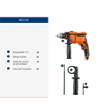 thumbnail image 3 of Rotomartillo Bloosom  1/2'' Profesional 650 W 13 mm Naranja, 3 of 4