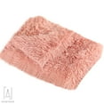 thumbnail image 2 of Gustave Long Plush Pet Blankets Dog Cat Sleeping Mat, Puppy Winter Warm Soft Thin Covers for Small Medium Large Dogs Mattress "Pink, L Size", 2 of 10